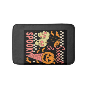 Sweet and Spooky Cute Halloween Bath Mat