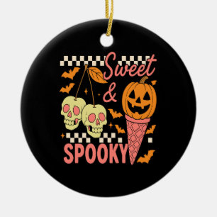 Sweet and Spooky Cute Halloween Ceramic Tree Decoration