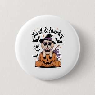 Sweet and Spooky Dog Halloween 6 Cm Round Badge