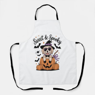 Sweet and Spooky Dog Halloween Apron