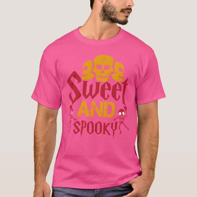 Sweet and Spooky Halloween gift T-Shirt (Front)