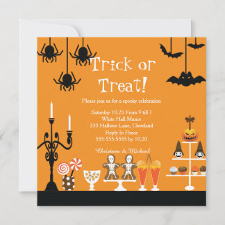 Sweet And Spooky Halloween Invitation