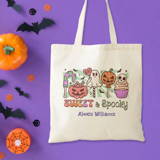 Sweet and spooky, trick or treat Budget Tote Bag (Creator Uploaded)