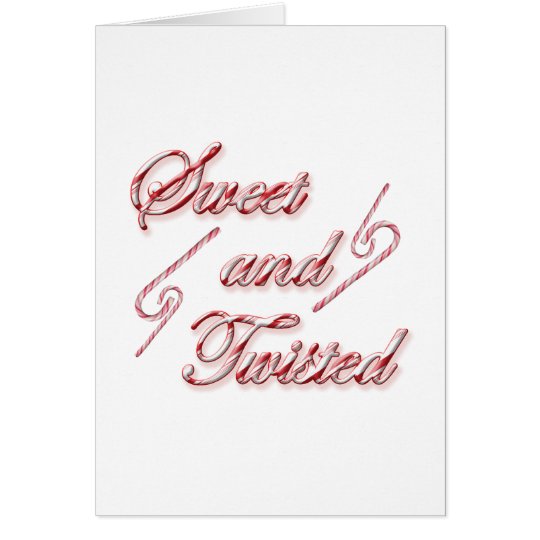 Sweet and twisted 3 card