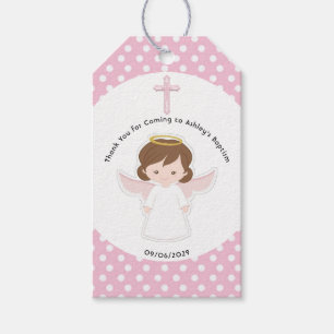 Sweet Angel Baptism First Communion Thank You Gift Tags