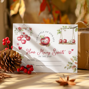 Sweet Apple Of Our Eye Baby Shower Enclosure Card