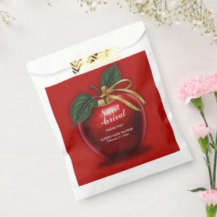 Sweet Arrival Red Apple Baby Shower Favour Bags