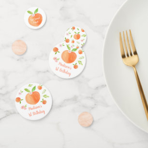 Sweet As A Peach Birthday Confetti