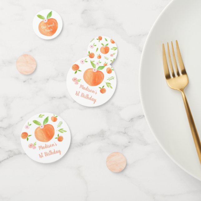 Sweet As A Peach Birthday Confetti (Group)