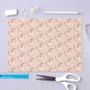 Sweet as a Peach Heart Birthday Tissue Paper