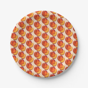 Sweet as a Peach Peaches 16 Sixteenth Birthday Paper Plate