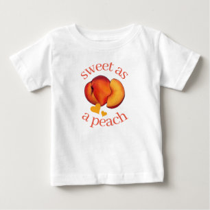 Sweet as a Peach Ripe Georgia Peaches Fruit Baby T-Shirt