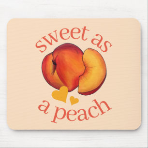 Sweet as a Peach Ripe Georgia Peaches Fruit Mouse Mat