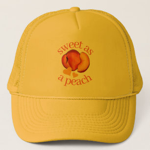 Sweet as a Peach Ripe Georgia Peaches Fruit Trucker Hat