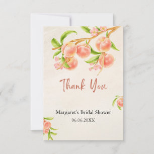 Sweet as a Peach Thank You Card