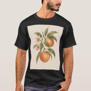 Sweet as a Peach Vintage Peach Botanical Design T-Shirt