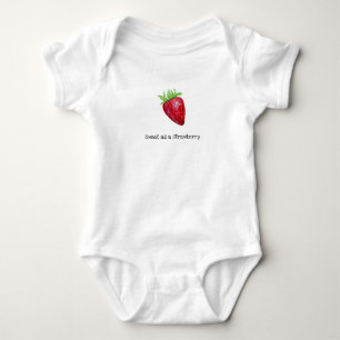 sweet as a strawberry baby bodysuit