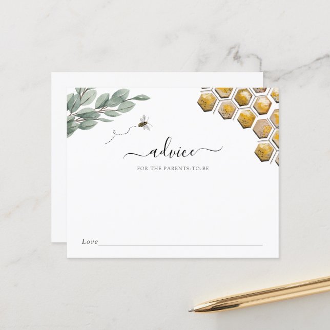 Sweet as Can Bee Baby Advice for the Parents-to-Be (Front/Back In Situ)