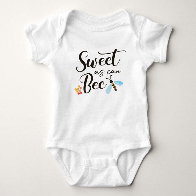 Sweet As Can Bee Baby Bodysuit (Front)