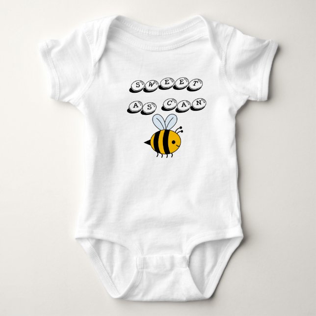 Sweet As Can Bee Baby Bodysuit (Front)