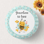 Sweet as Can Bee Baby Girl Baby Shower Button<br><div class="desc">Cute and modern baby shower button for a baby girl shower with a cute baby bee and honeycomb pattern. Easily personalise the text or leave it blank. Available also the similar design for a boy baby shower. Please visit the store for the full line of products that are available :)...</div>