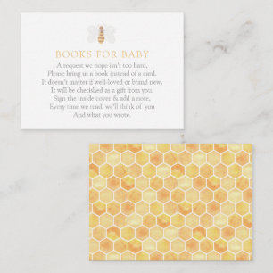 Sweet as Can Bee Baby Shower Books for Baby Enclosure Card