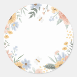 Sweet as Can Bee Baby Shower Classic Round Sticker