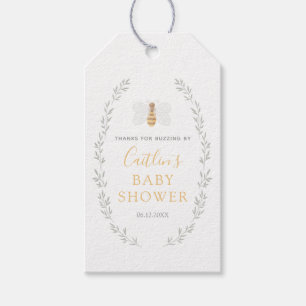 Sweet as can Bee Baby Shower Gift Tags