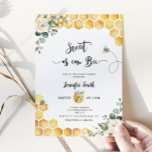 Sweet as can bee baby shower invitation<br><div class="desc">Sweet as can bee baby shower invitation.
Personalise with your information. Matching items available.</div>
