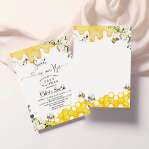 Sweet As Can Bee Baby Shower Invitation