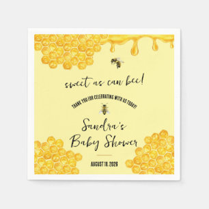 Sweet as can Bee! Baby Shower Napkin