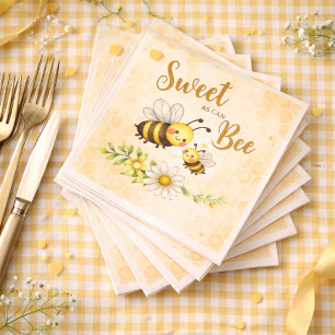 Sweet as can Bee Baby Shower Napkin