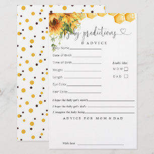 Sweet As Can Bee Baby Shower Predictions Advice