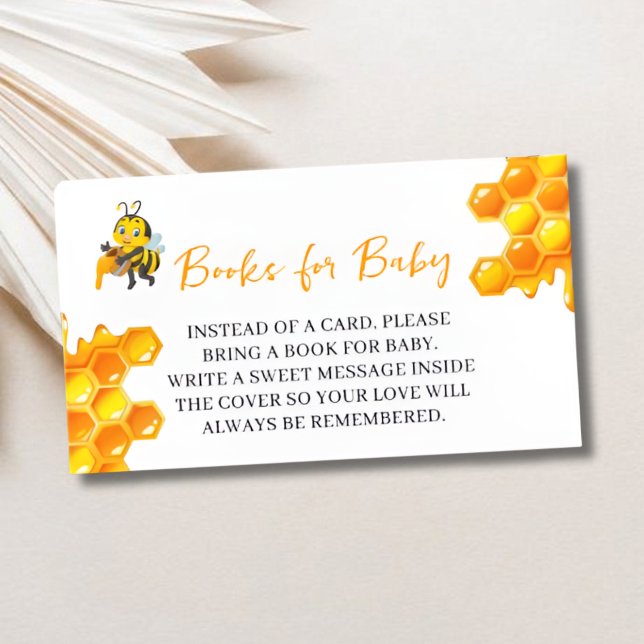 Sweet As Can Bee Baby Shower Request Enclosure Card (Creator Uploaded)