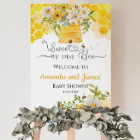 Sweet as can Bee Baby Shower Welcome Centerpiece P
