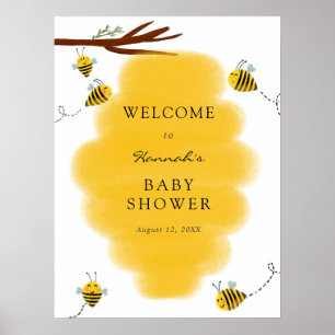 Sweet As Can Bee Baby Shower Welcome Sign