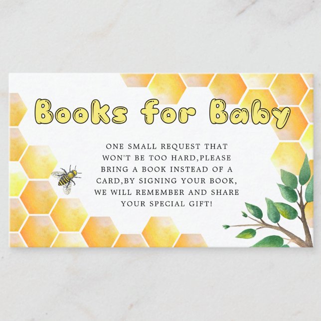 Sweet as can bee books for baby ticket  enclosure card (Creator Uploaded)