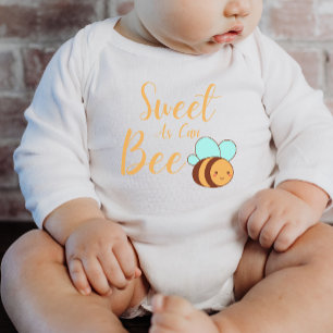 Sweet As Can Bee  cute Honey Bee Baby Gift Bodysuit