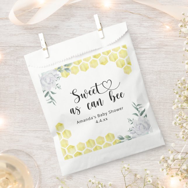 Sweet as can Bee -  Favour Bags (Clipped)