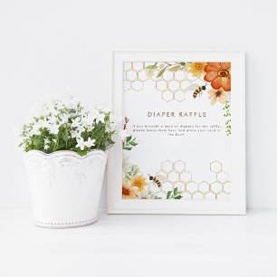 Sweet As Can Bee   Floral Spring Raffle Poster