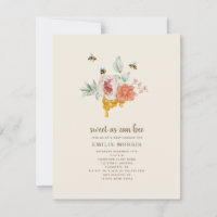Sweet As Can Bee Honeycomb Floral Baby Shower