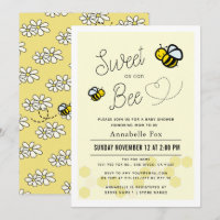 Sweet as can Bee Light Yellow Baby Shower