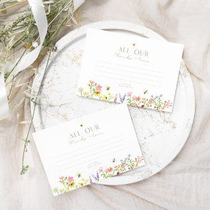 Sweet As Can Bee Modern Minimal Thank You Enclosure Card