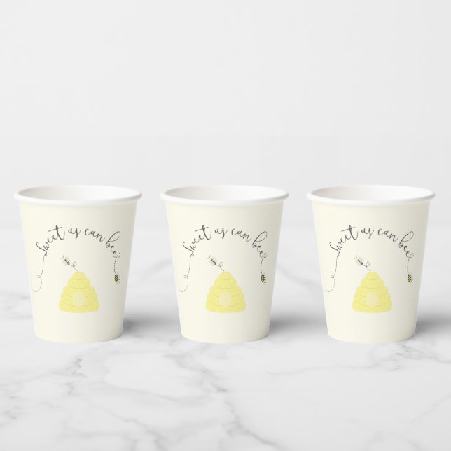 Sweet as can bee paper cups (Multi)