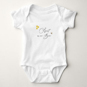 Sweet as Can Bee, Simple Honey Bee Baby Bodysuit