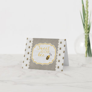 Sweet As Can Bee Thank You Cards