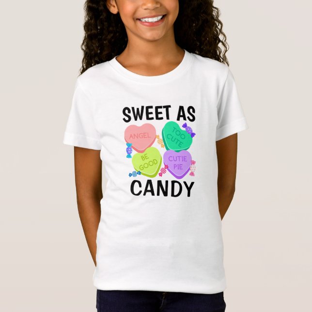 Sweet As Candy Valentine's Day T-Shirt (Front)