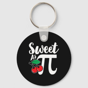 Sweet As Cherry Pi Nerdy Math Pi Day Key Ring