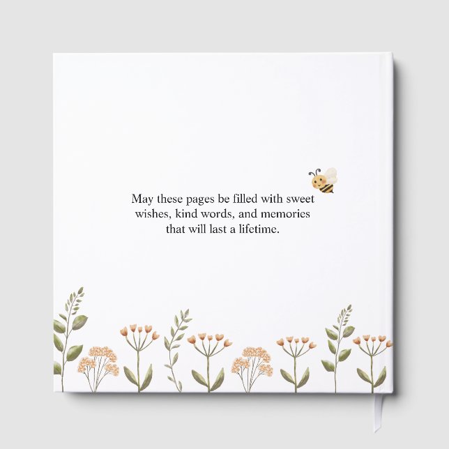 Sweet as Honey Baby Shower Guestbook (Back)
