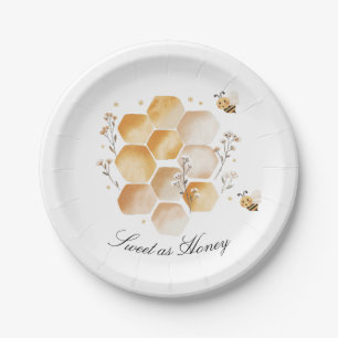 Sweet as Honey Bee Baby Shower Plates
